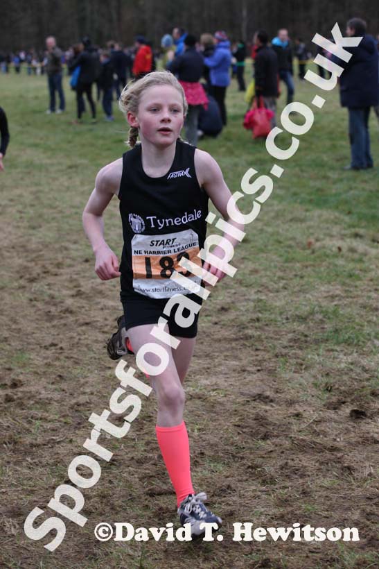 Under-11 girls orange 183 NEHL, Wallington Hall. Photo: David T. Hewitson/Sports for All Pics